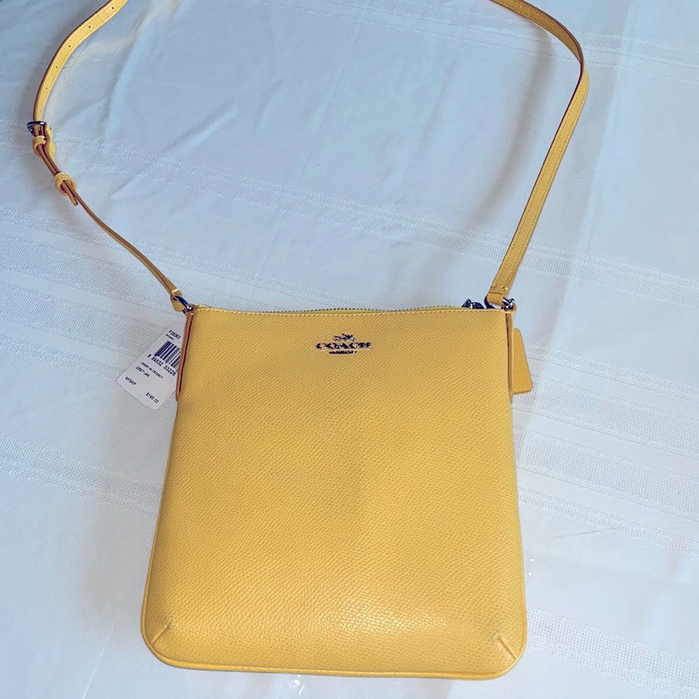 Coach yellow crossbody.